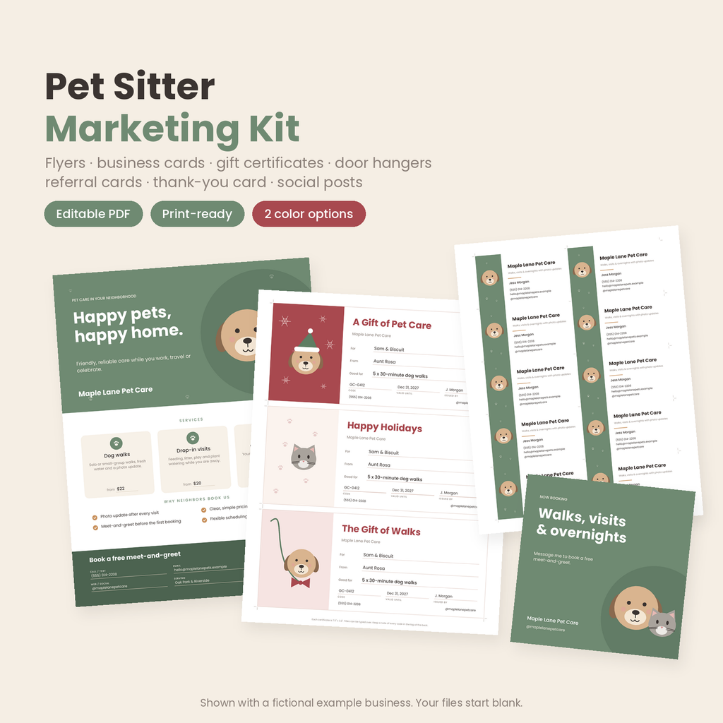 Pet Sitter Marketing Kit cover