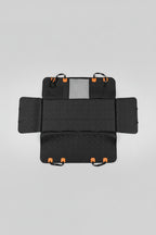 Pawdriva hard-bottom dog back seat extender fully unfolded